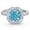 03-March Aquamarine Blue, variant on Birthstone Ring for Women,Silver Plated Halo CZ Adjustable Ring,Vintage Promise Band Ring,Valentine’s Day Birthday Christmas Mother’s Day Jewelry Gift for Wife Mom Girlfriend