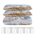 thumbnail image 2 of 3 Pcs Soft Bedding Set, Includes 1 Duvet Cover with Zipper And 2 Pillow,Shams Starfish Beach Full(79"×90"), 2 of 8