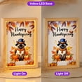 thumbnail image 2 of Happy Thanksgiving Siamese Welcome Thankful Fall Autumn Pumpkin Acrylic Plaque with Wood Photo Frame Box Cat Lover Kitten Owner Gifts Light Box - 02021, 2 of 5