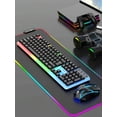 thumbnail image 2 of Wired Backlit Keyboard And Mouse Set | USB Mechanical Feel, Wired 7-Color Backlit Gaming Keyboard Suitable For Office, Home, And Esports,Multicolor, 2 of 8