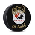 thumbnail image 1 of Rob Blake Team Canada Signé Hockey Canada Rondelle avec 02 Gold Note, 1 of 2