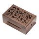 thumbnail image 2 of Caja de música de madera artesanal, caja de música antigua DIY para cumpleaños, mujeres, hombres, bodas Madera de nogal hueca, 2 of 9