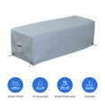 thumbnail image 7 of Covers&All Outdoor Rectangular Fire Pit Cover, Rectangle Heavy Duty18 Oz Waterproof UV & Weather Resistant, for Patio Lawn Garden Outside, Air Vents & Drawstrings (38"L x 28"W x 17"H, Gray), 7 of 7