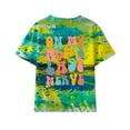 thumbnail image 3 of adviicd T-Shirts Mignons pour Enfants T-Shirt à Col Rond T-Shirt à Manches Courtes Dessin Animé T-Shirts en Polyester pour Garçons Jaune,140, 3 of 5