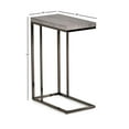 thumbnail image 4 of Bowery Hill Contemporary Nickel/Wood Chairside End Table in Gray, 4 of 4