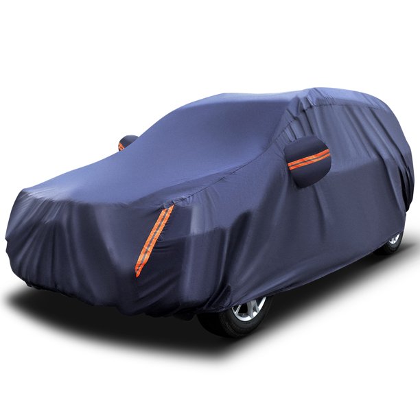 Yitamotor Universal Fit Full Car Cover Waterproof Uv Resistant Fits Suvs Up To 177 L Dark Blue Walmart Com Walmart Com