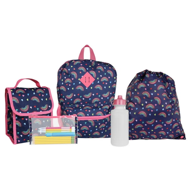 iPack 5 Piece Rainbow Backpack