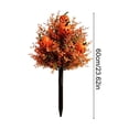 thumbnail image 3 of Artificial Halloween Pumpkin Stake - Orange Fall Foliage Pick for Yard & Garden, 3 of 8