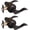 Oil Rubbed Bronze, variant on Oil Rubbed Bronze Interior Door Levers Keyless Passage Door Knobs with Reversible Handles Wave Style Hall Closet Door Locksets 2 Pack