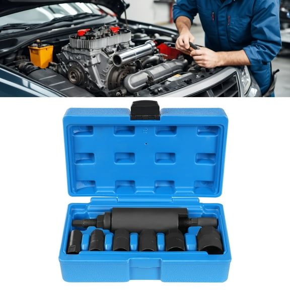 Engine Tool Kit for Drive Shaft Extraction, Carbon Steel, M16-M30 Adapters with Hexagonal Design, Tool Case for Easy Storage and Carrying