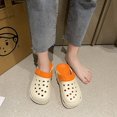 thumbnail image 4 of Sandalias Clogs Summer Shoes Wide Width para mujer Naranja EVA Casual 39, 4 of 5