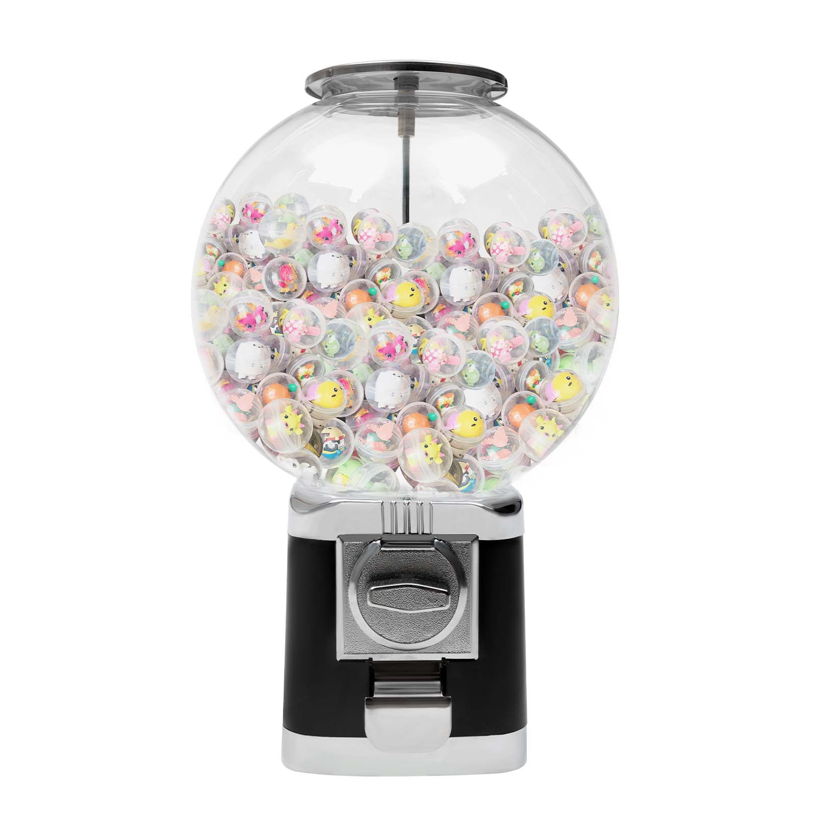 Vending Machine,Candy Gumball Machine,Candy Vending Machine w/Locks,1.26'' Ball Bulk Candy Dispenser Machine for Game Stores & Retail Stores Black
