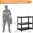 thumbnail image 2 of 1050LBS Storage Shelves 3 Tier Garage Shelving, Heavy Duty Adjustable Metal Shelves Unit, Easy Assembly Garage Shelving Unit for , Warehouse, Basement, 2 of 9