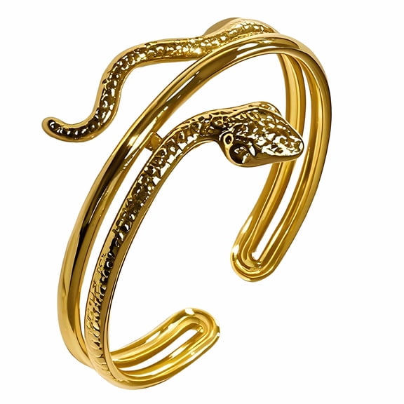 DESIGNICE Bangle Bracelets for Women Snake Design Gold Cuff Bracelet Gifts for Women Birthday Unique Bangles Bracelets for Women Style1