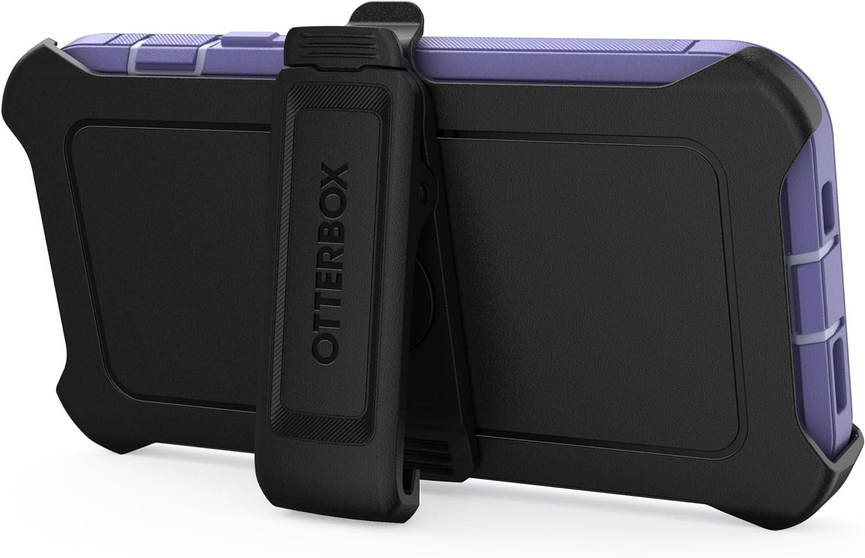 OtterBox Holster Cell Phone Case with Zagg Screen Protector for iPhone 12 and iPhone 12 Pro, Purple