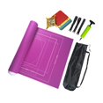 thumbnail image 4 of Estera enrollable de almacenamiento de rompecabezas, tablero de mesa, tapete protector de rompecabezas, tapete de fieltro, almohadilla de rompecabezas , 1500 piezas 1500 piezas violeta rojo, 4 of 7