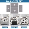 thumbnail image 6 of Xixirimido Cowhide White Pattern Recliner Chair Covers 4 Pieces, Stretch Lazy Boy Recliner Cover, Recliner Sofa Slipcover with Pockets, Furniture Protector for Living Room, Pets, Kids, 6 of 8