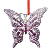 Moocorvic Butterfly Christmas Ornaments, 2024 Christmas Tree Pendent Holiday Decorations, Christmas Gifts for Women, Acrylic,Colorful