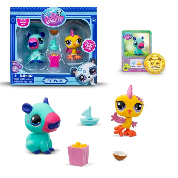 Pares de mascotas Collectable Toys Littlest Pet Shop, paquete de 2