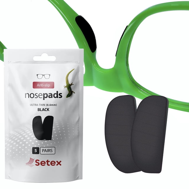 Almohadillas nasales para gafas Setex Gecko Grip ultrafinas de 0,6 mm (5 pares)