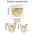 thumbnail image 4 of witspace 12 Pcs 3D Butterfly Wall Decor Wall Stickers, Stereoscopic Decorative Background Decoration, 12 Butterflies Decorations, Removable Butterfly Wall Decor Stickers, 4 of 7