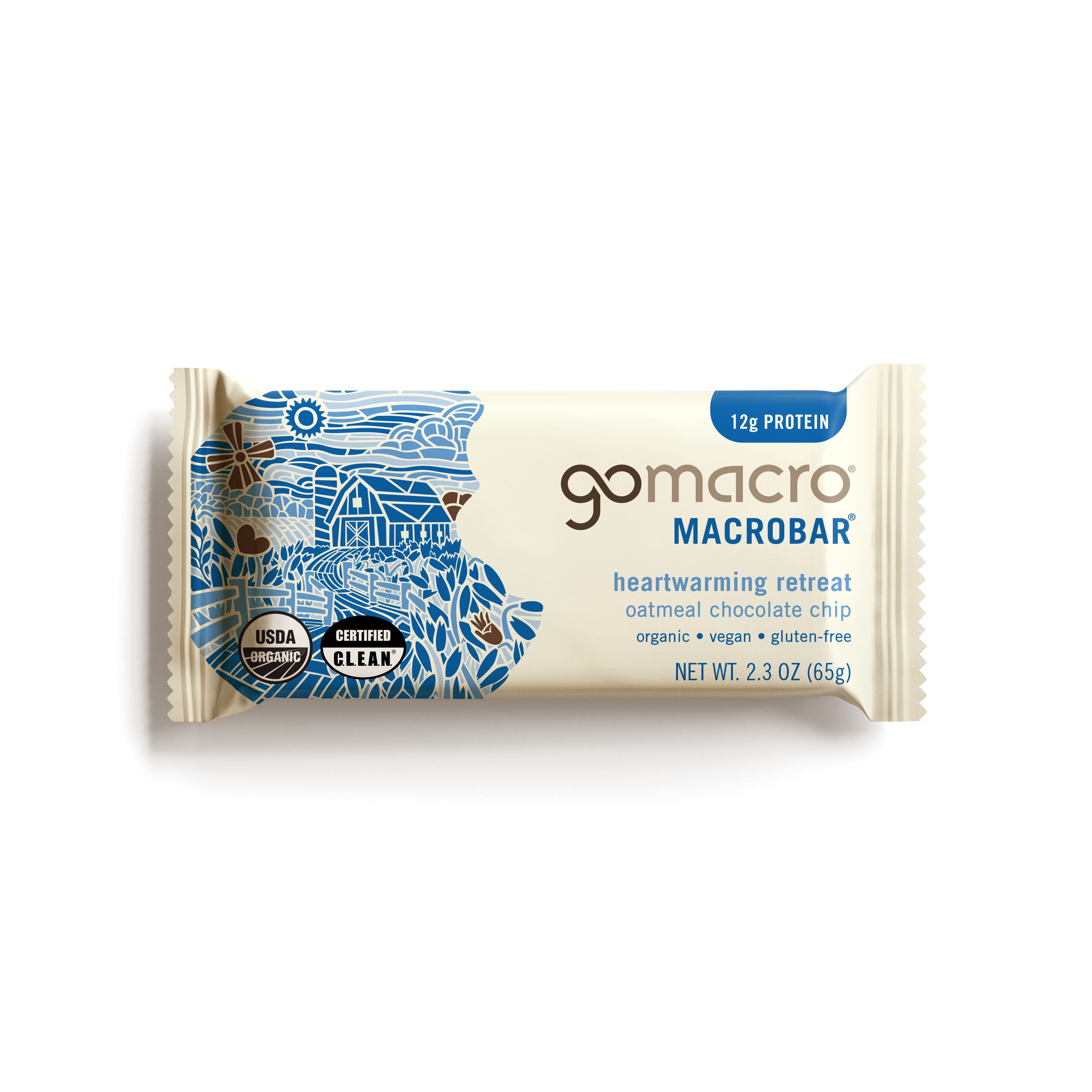 GoMacro  Oatmeal Chocolate Chip  MacroBar 12ct Tray