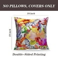 thumbnail image 2 of LALILO Throw Pillow Covers Colorful Flower Vintage Floral Roses Cushion Cover 18" x 18", 2 Pack, 2 of 6