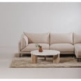 thumbnail image 4 of Moe's Home Collection Wunder Terrazzo/Solid Wood Coffee Table in White/Natural, 4 of 4
