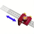 thumbnail image 5 of Steel Ruler Scribing Positioning Block - Aluminum Angle Scriber Line Marking Gauge,DIY Carpentry Scriber Measuring Locator (Block and Ruler), 5 of 7