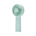 thumbnail image 2 of Clearance Mini Portable Fan, Compact with 3 Speeds, Handheld and Desktop Use with Stand, USB Rechargeable, Lightweight, Purple (for Travel and Personal Use), 2 of 4