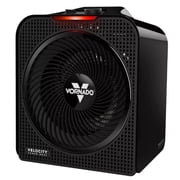 Vornado Velocity 4 Whole Room Space Heater, 1500W, Adjustable Thermostat, Tipover Protection, Black