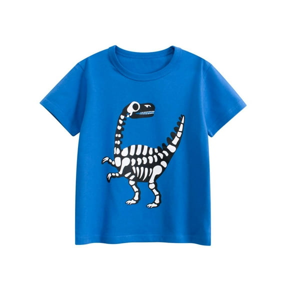 MUXiin Toddler Boy Shirts 4t Cartoon Print Cute Funny Short Sleeve T Shirt Top Trendy Tee Shirt Toddler Baby Boy Clothes