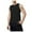 Black, variant on Afdoent Men's Tank Top Male Knitted Hollowed Out Vest Crew Neck Sleeveless Comfortable