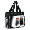 thumbnail image 1 of Bolsa Térmica HSHRICH Grande 12L Aislada para Mujer Rayas Negras, 1 of 6