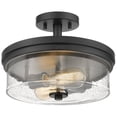 thumbnail image 1 of Z-Lite Bohin 2 Light Semi Flush Mount in Matte Black, 1 of 6