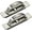 Steel, variant on Gamvdout 2X Door Handle Vintage Cabinet Drawer Handle Rotating Hidden Type Handle Hardware Invisible Cabinet Drawer Handle Recessed Tatami Handles Rotate Floor Cabinet