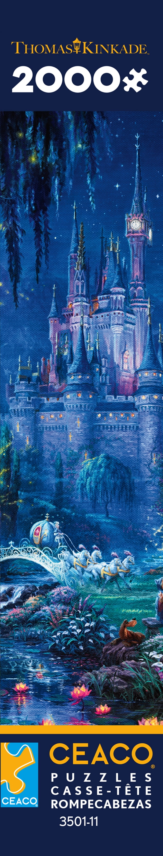 Ceaco 2000-Piece Thomas Kinkade Disney Cinderella Dancing Interlocking Jigsaw Puzzle