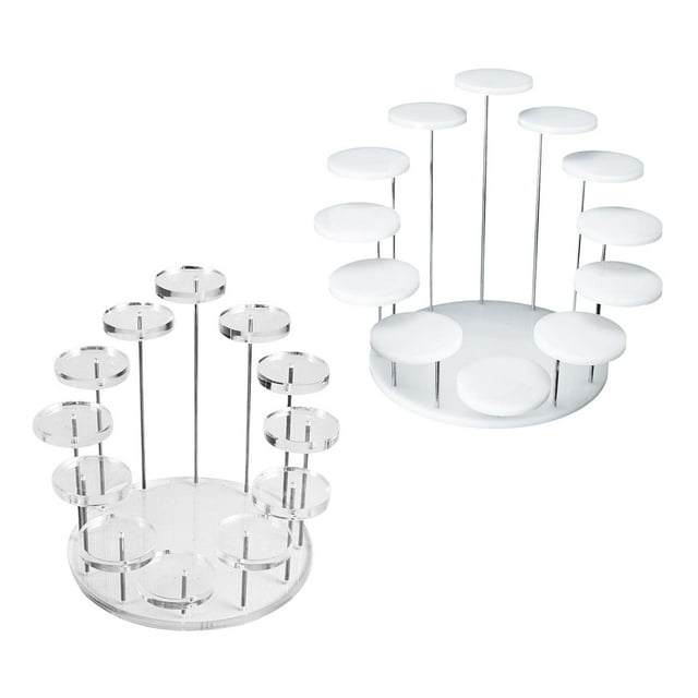 2 Soportes Escalonados para Tartas, Soportes para Cupcakes, Soporte para Cosméticos para Decoración para hogar Shower Baoblaze Puesto de pasteles