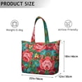 thumbnail image 5 of Flower Women's Large Weekend Travel Bag Moving Canvas Handbag Thick Double Layer Beach Weekend Travel Unisex Hospital Maternity Delivery with Toiletry Waterproof, 5 of 5