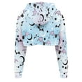 thumbnail image 3 of Suhoaziia Casual Hoodies for Women Pullover Novelty Hoodie Sweatshirt Athletic Printed Graphic Halloween Bat Polka Dots Outfit Size 5XL Lightweight Drop Shoulders Spring Clothing, 3 of 6