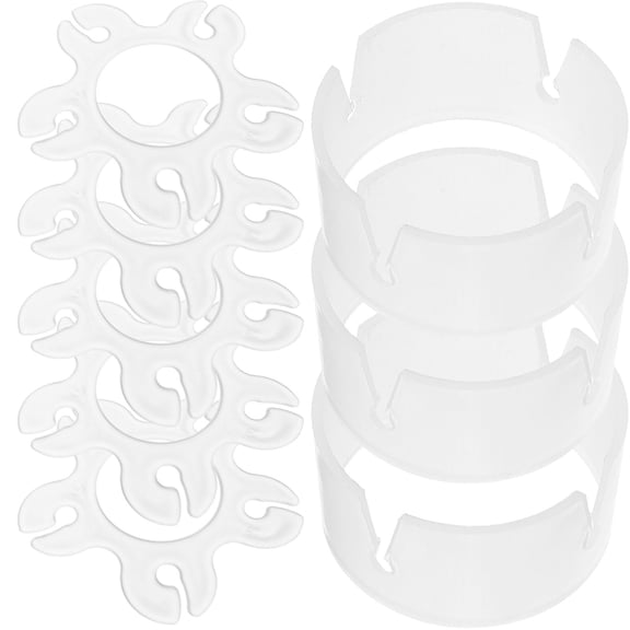 FONDOTIN 100 Pcs Balloon Clips Balloon Accessories Balloon Buckles 4.50X4.50X0.10CM White