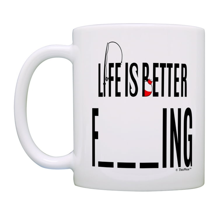 ThisWear Fishing Gifts for Men Life is Better Fishing Funny
