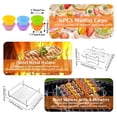 thumbnail image 3 of 15 Pcs Air Fryer Accessories Set for Ninja Foodi DZ201C DZ401 Compatible Ninja DZ550 Foodi, Silicone Air Fryer Liners for SL401 DoubleStack XL for 8-, 3 of 7