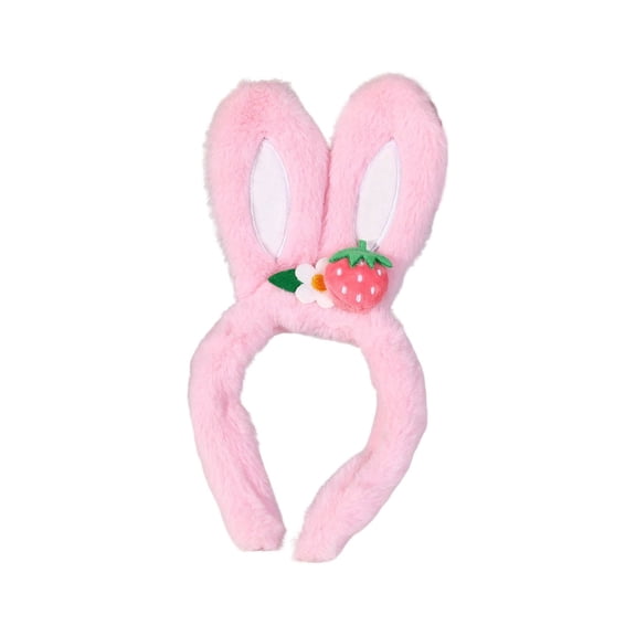 Plushs Rabbits Ear Hair Headband For Cute Girls With Fluffys Rabbits Ears