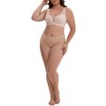 thumbnail image 2 of INSPIRE CHIC Women's Mesh Wireless Push Up Minimizers Wide Straps V-Neck Lightweight Breathable Seamless Soft Bras M Beige, 2 of 4