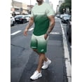 thumbnail image 3 of Ropa de entrenamiento de Bullpadel para hombre, 3D Camiseta con estampado, pantalones cortos, traje de bádminton al aire libre, chándal holgado de verano, 3 of 4