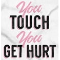 thumbnail image 2 of Grumpy Humor Touch You Get Hurt Women's Maternity T Shirt Tee Brisco Brands 2X, 2 of 7