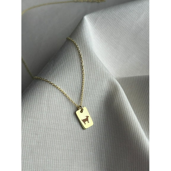 Goat Necklace • 925 Silver Jewelry • Funny Necklace • 14K Gold Plated • Minimalist Jewelry • Pendant for Farmer • Farm Animal Gifts