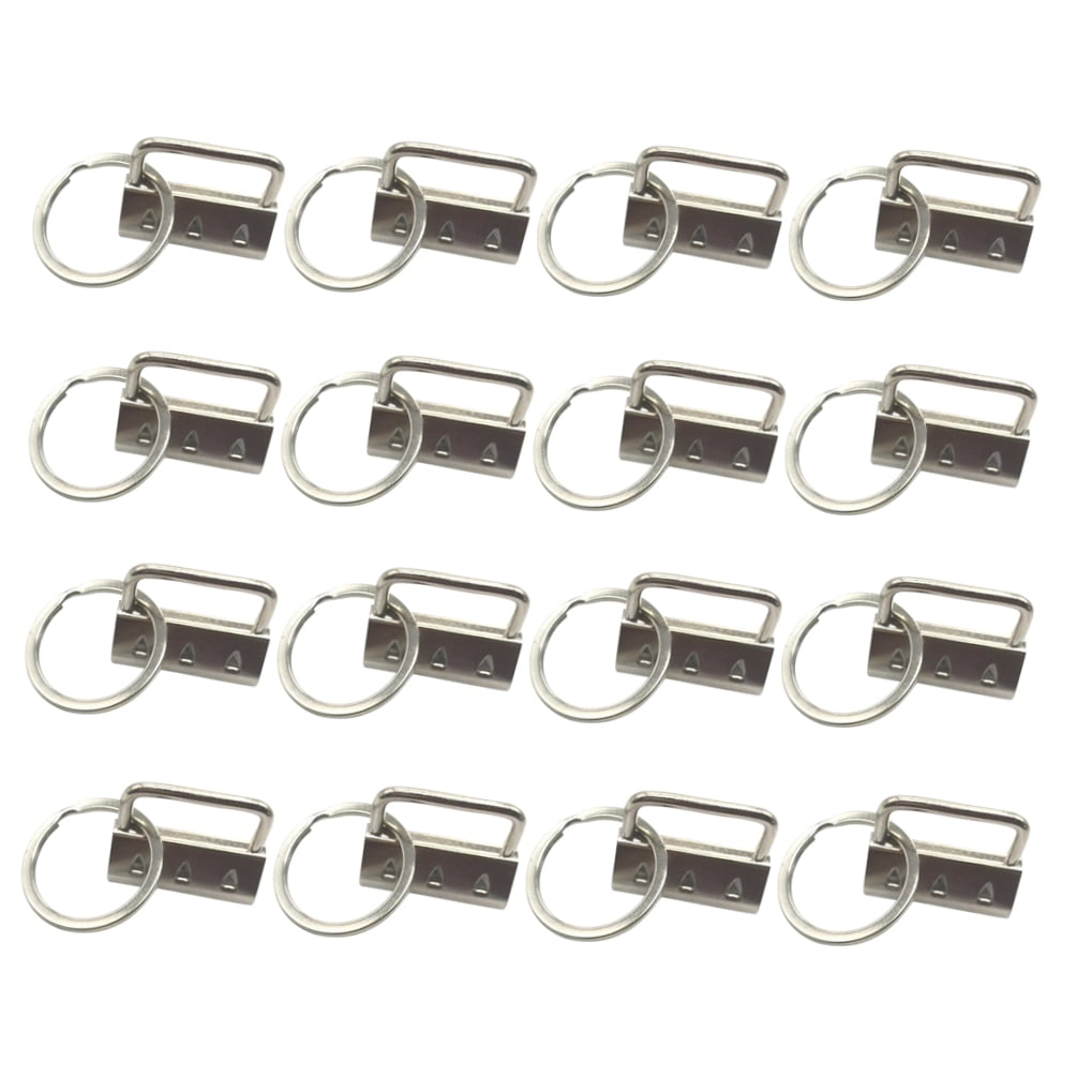 LOLIPPYY 50Pcs Lanyard Clasp Silver Metal for Hand Craft Projects and Suitcase