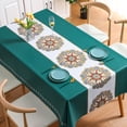 thumbnail image 1 of Waterproof rectangular tablecloth, oil and stain proof vinyl tablecloth, plastic tablecloth can be wiped, 1 of 5